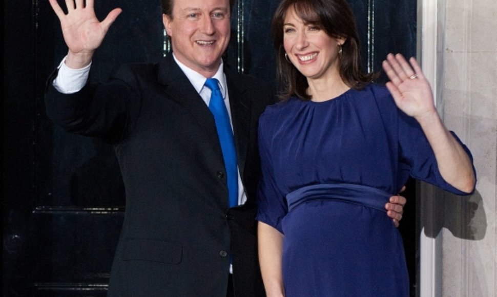 Davidas Cameronas su žmona Samantha