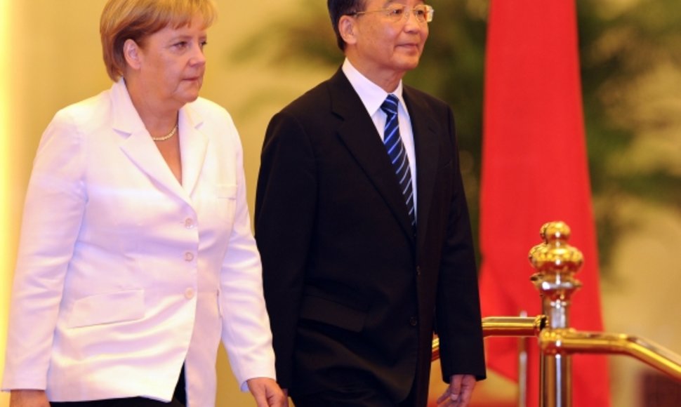 Angela Merkel ir Wen Jiabao