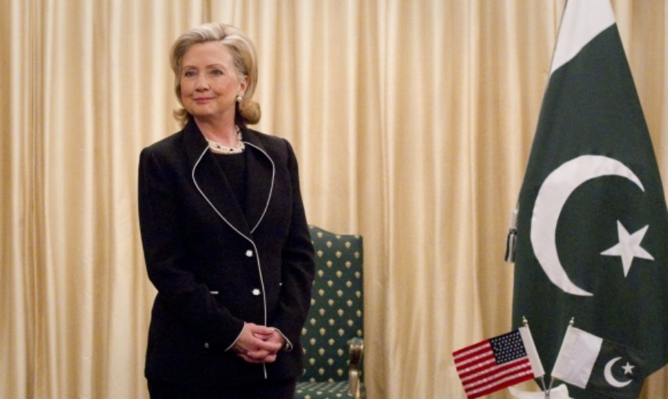 Hillary Clinton Pakistane pažadėjo solidžią paramą šiai šaliai.