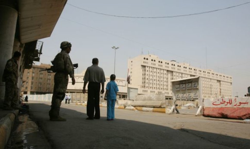 Armijos verbavimo centras Bagdade, kuriame įvyko sprogimas