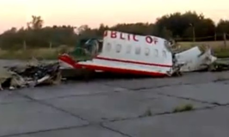 Lenkijos prezidento lėktuvo nuolaužos