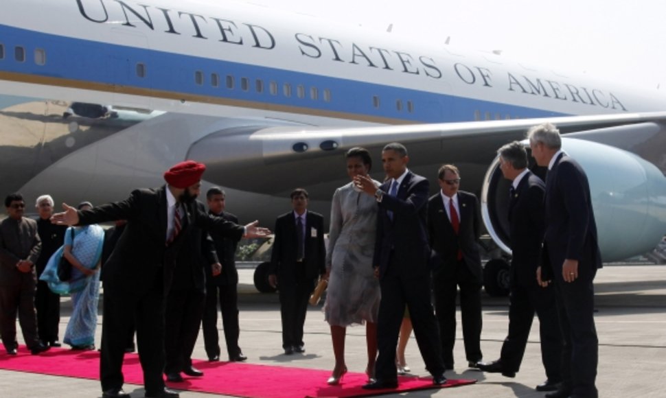 Barackas Obama atvyko į Indiją.