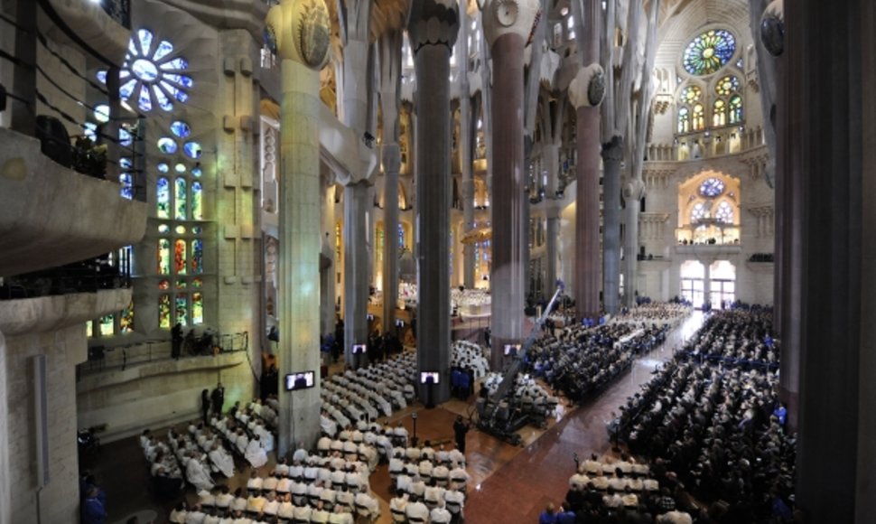 Barselonos Šventosios Šeimynos bažnyčios konsekravimo iškilmės