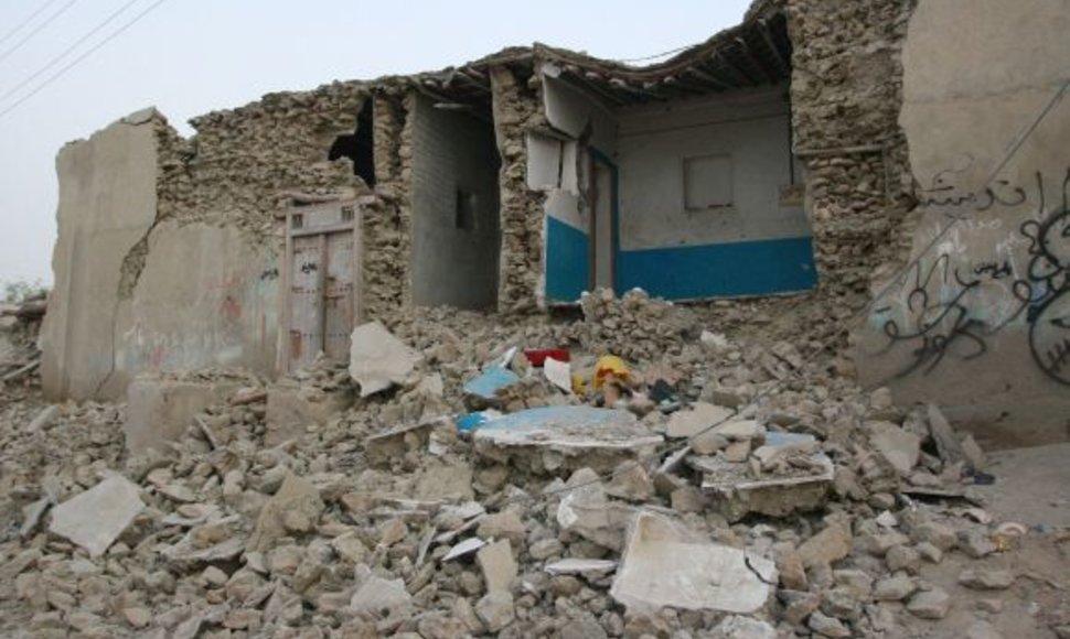 Archyvinė nuotrauka. Žemės drebėjimo Irane padariniai