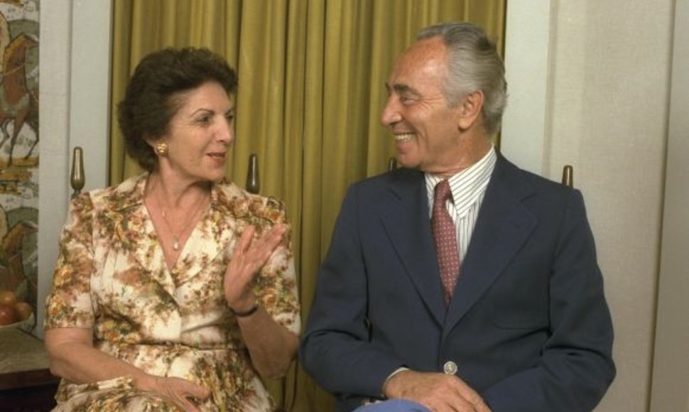 Shimonas ir Sonia Peresai (1984 m. fotografija)