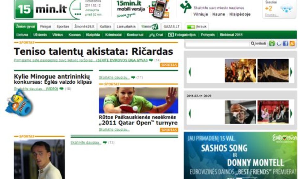 Nuo saldainių „M&M's“ invazijos „nukentėjęs“ portalas 15min.lt