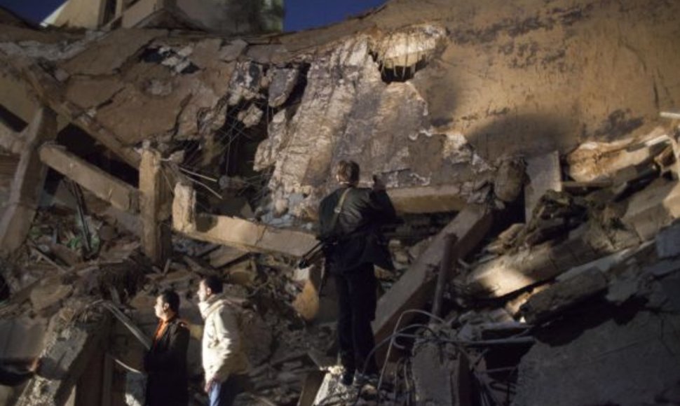 Sugriauta Muaharo Kadhafi pajėgų vadavietė Tripolyje