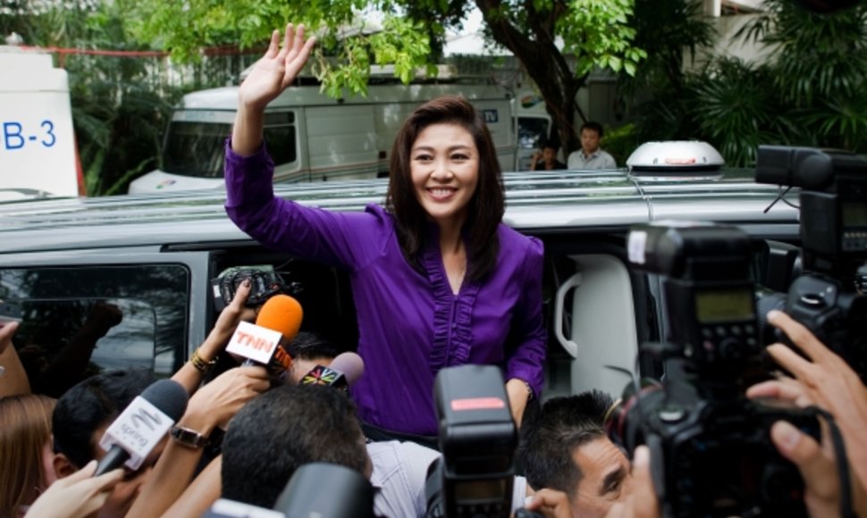 Yingluck Shinawatra gali tapti pirmąja moterimi, vadovausiančia Tailando vyriausybei.