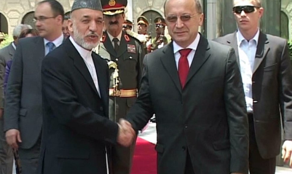 Hamidas Karzai ir Andrius Kubilius