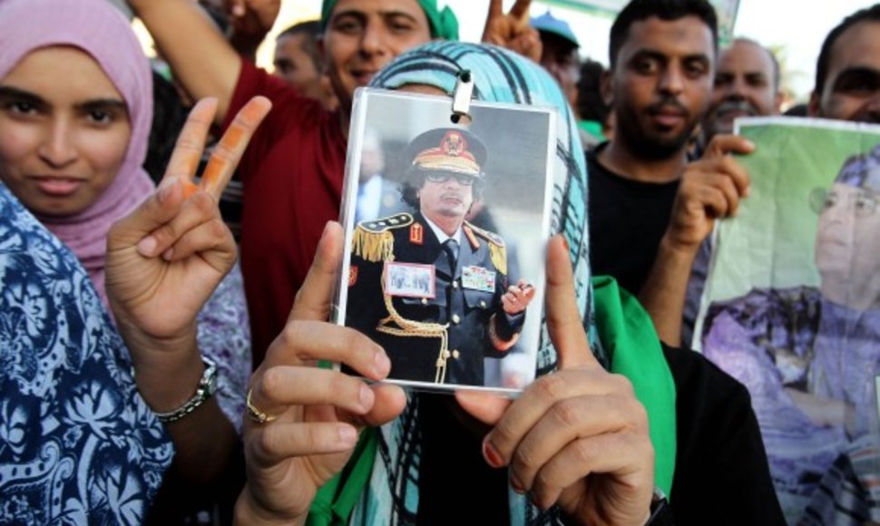 Muamaro Kadhafi rėmėjai