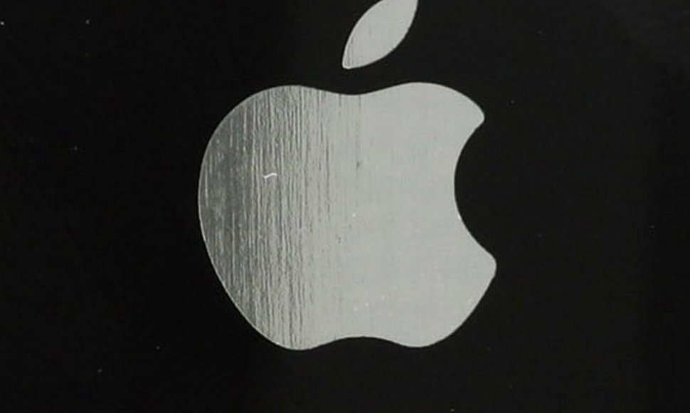 „Apple“ logotipas ant „iPhone“ nugarėlės