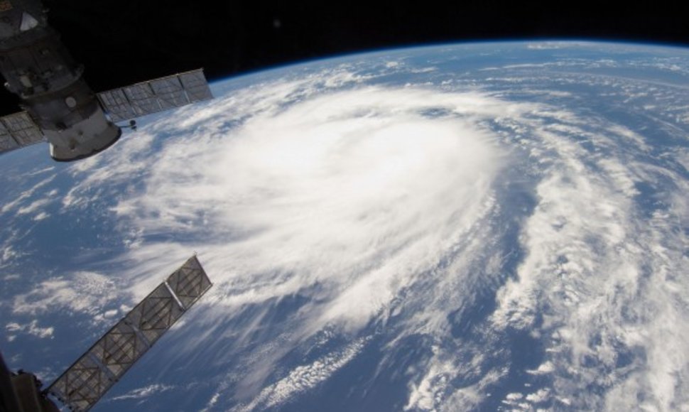 Uraganas Katia, matomas iš Tarptautinės kosminės stoties
