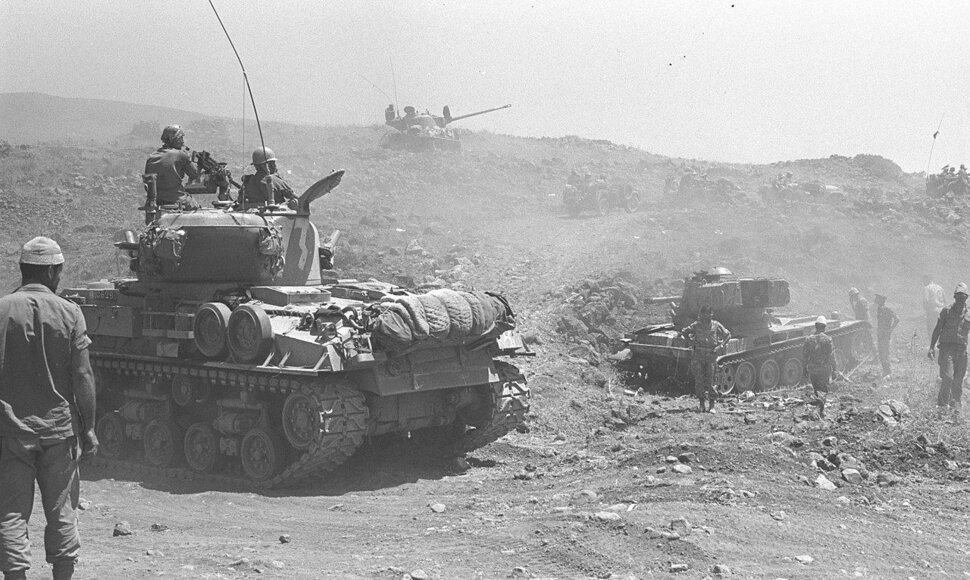 Izraelio tankai Golano aukštumose (1967 m. birželis)