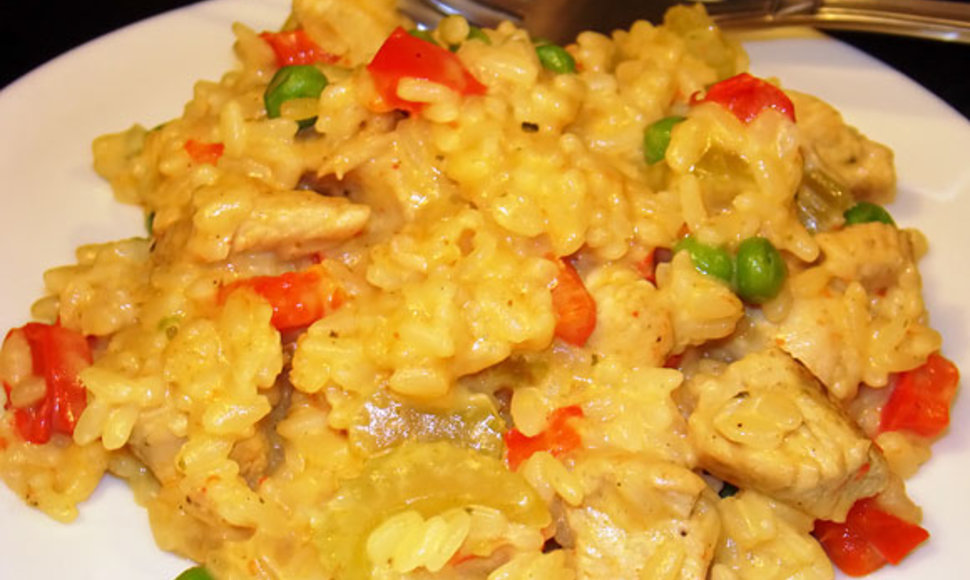 Mairūno kalakutienos risotto