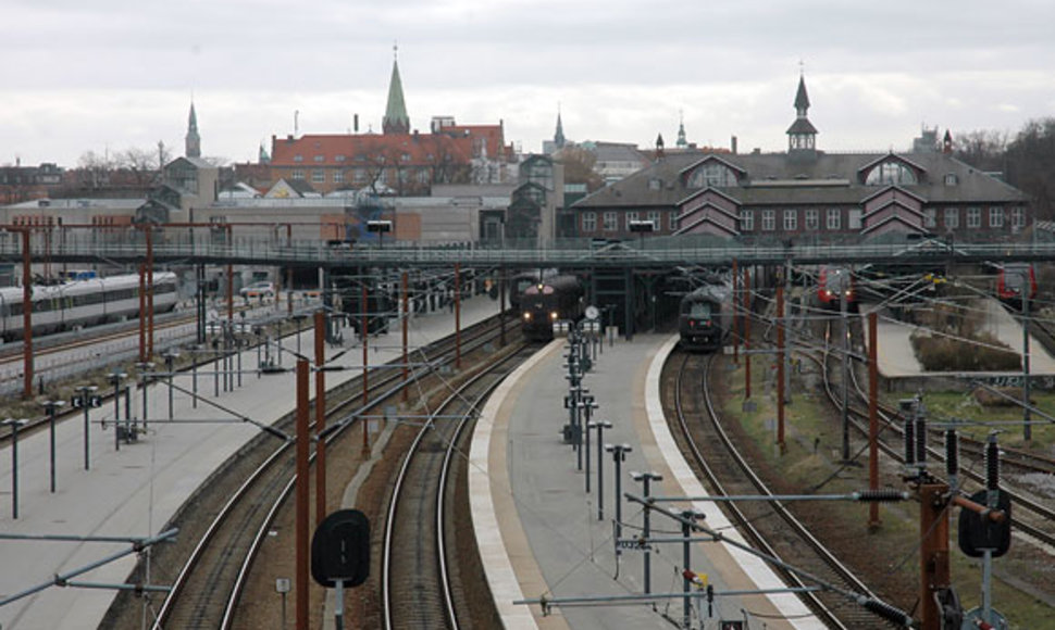 Geležinkelio bėgiai Kopenhagoje