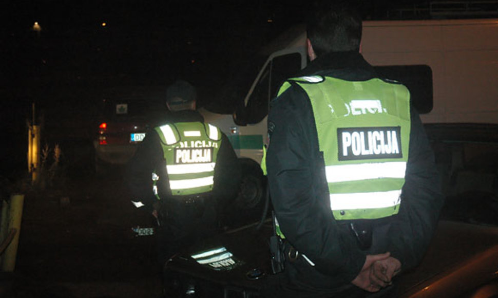 Policininkai įvykio vietoje
