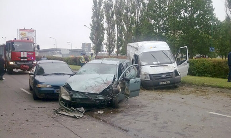 Avarija sutrikdė eismą