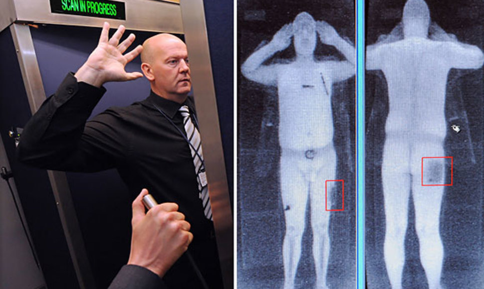 Naujasis skeneris žmogaus kūną rodo be drabužių