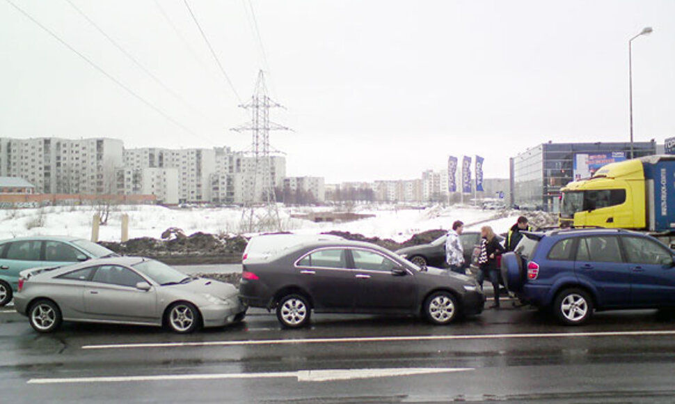 Avarija Ukmergės g. Vilniuje
