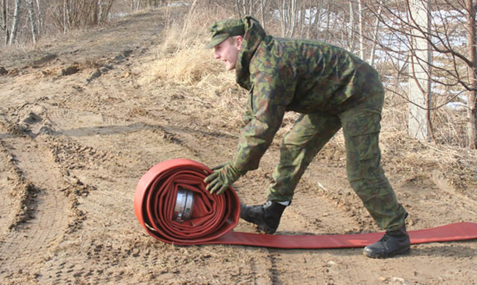 Karys darbuojasi Panevėžio rajone