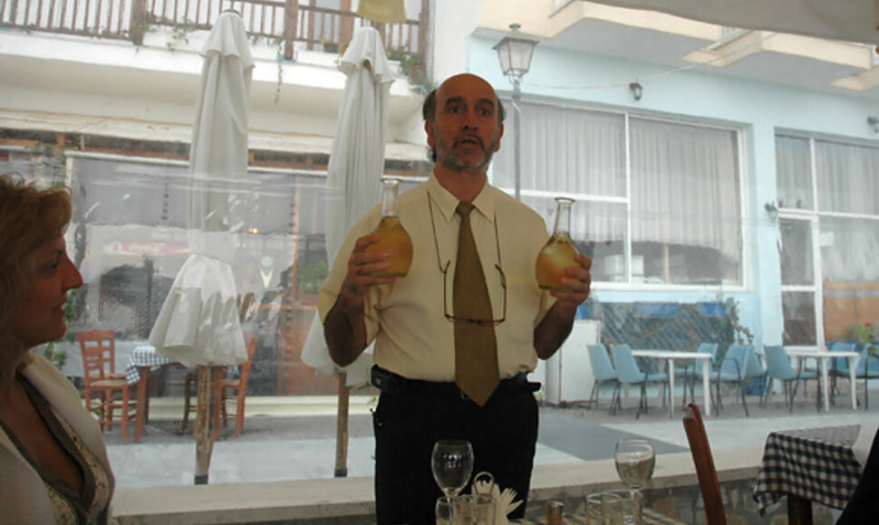 Dimitris Sarris savo restorane