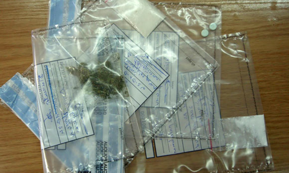 Policijos konfiskuoti narkotikai