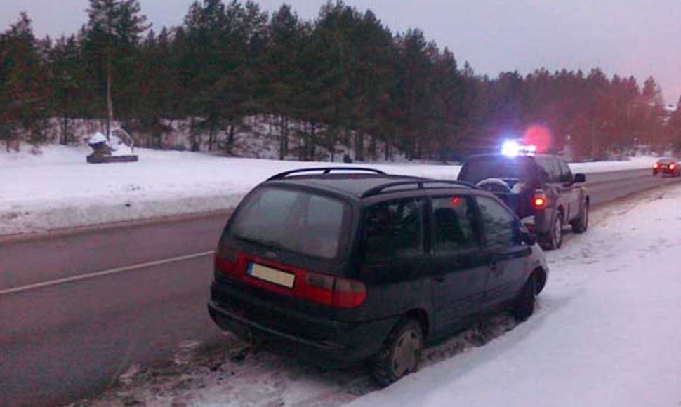 Cigarečių kontrabandininko automobilis