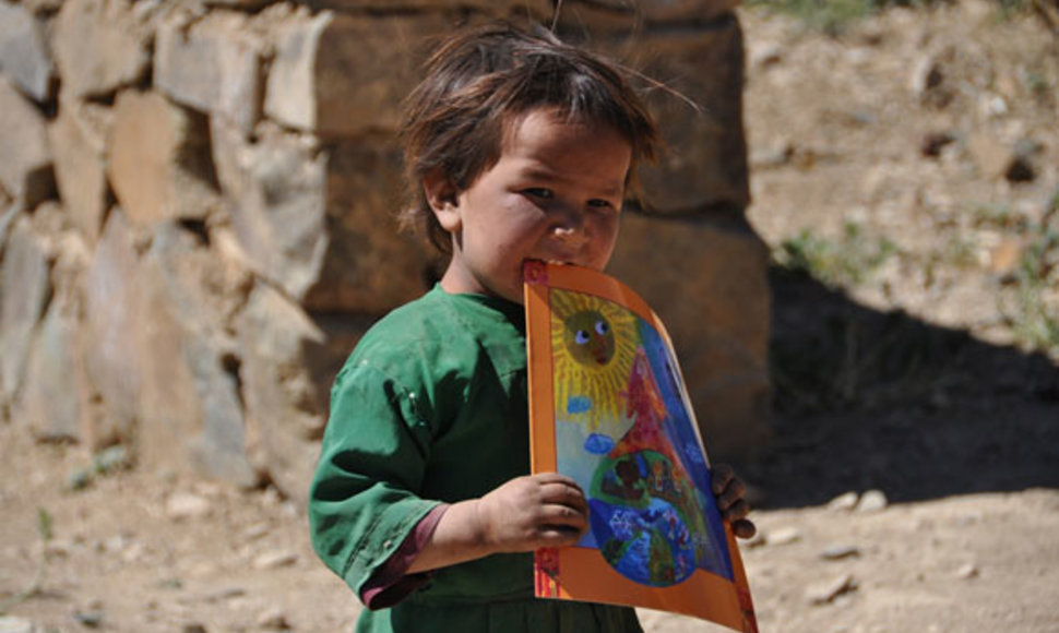 Afganų mergaitė