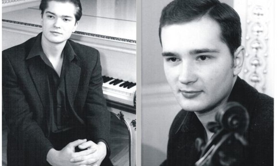 Du talentingi broliai, kurių vienas groja smuiku, kitas fortepijonu, rytoj pirmą kartą muzikuos Klaipėdoje. 
