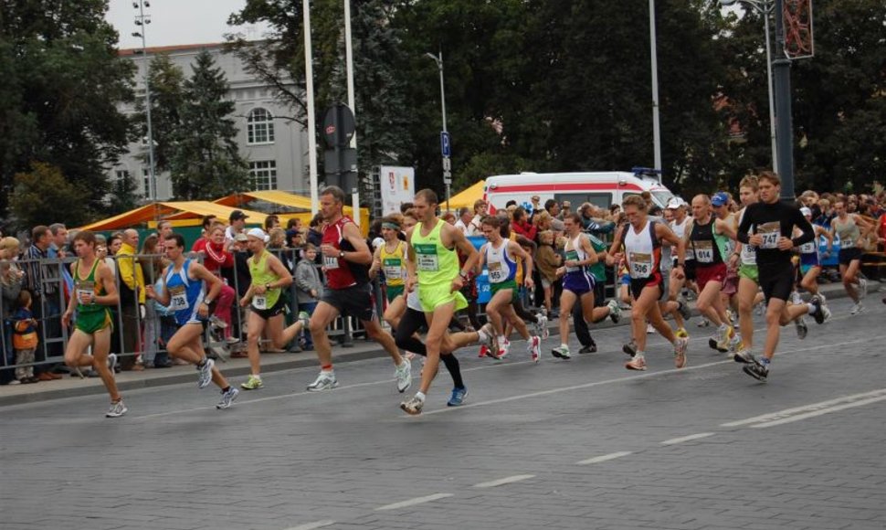 Vilniaus maratono bėgikai