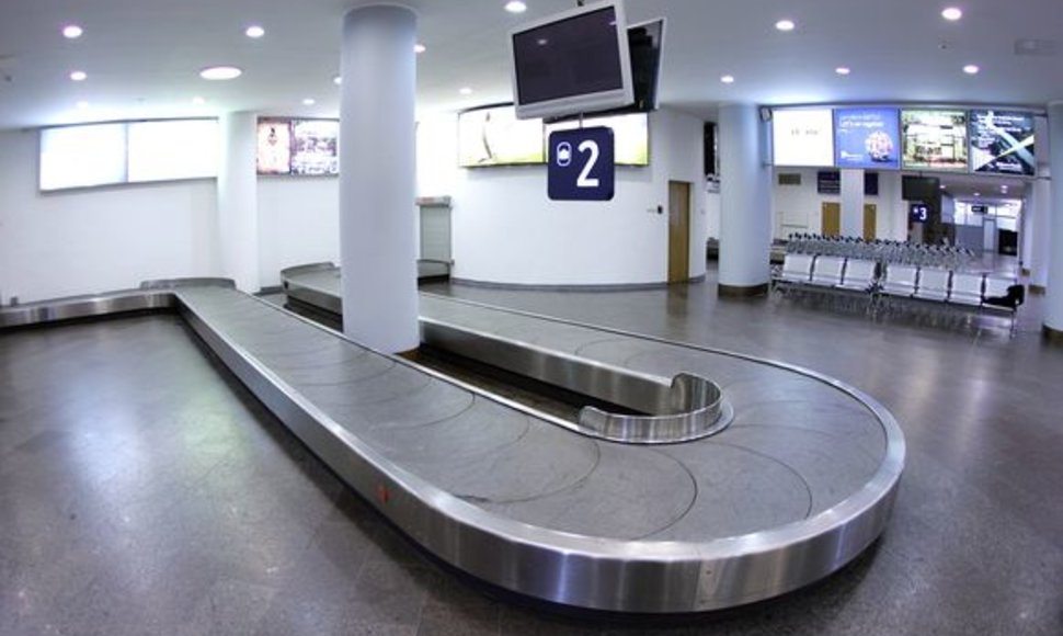 Atnaujintas Vilniaus oro uosto bagažo atsiėmimo sektorius.
