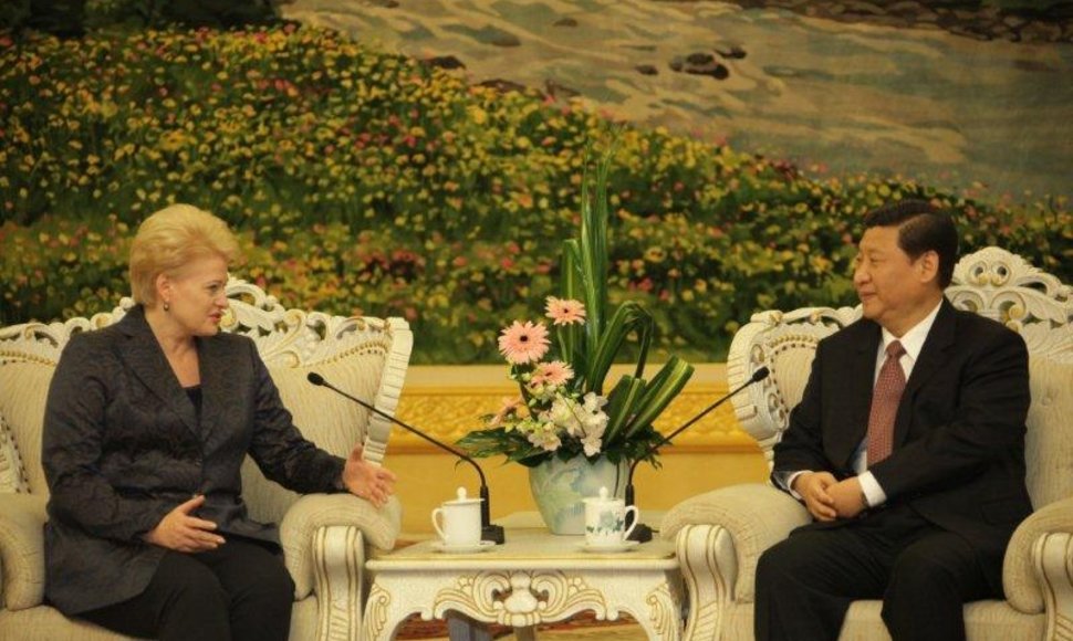 Prezidentė Dalia Grybauskaitė Pekine susitiko su Kinijos Liaudies Respublikos viceprezidentu Xi Jinpingu.