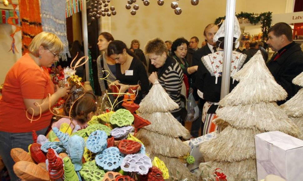 2009 m. Tarptautinės Kalėdų labdaros mugės akimirka