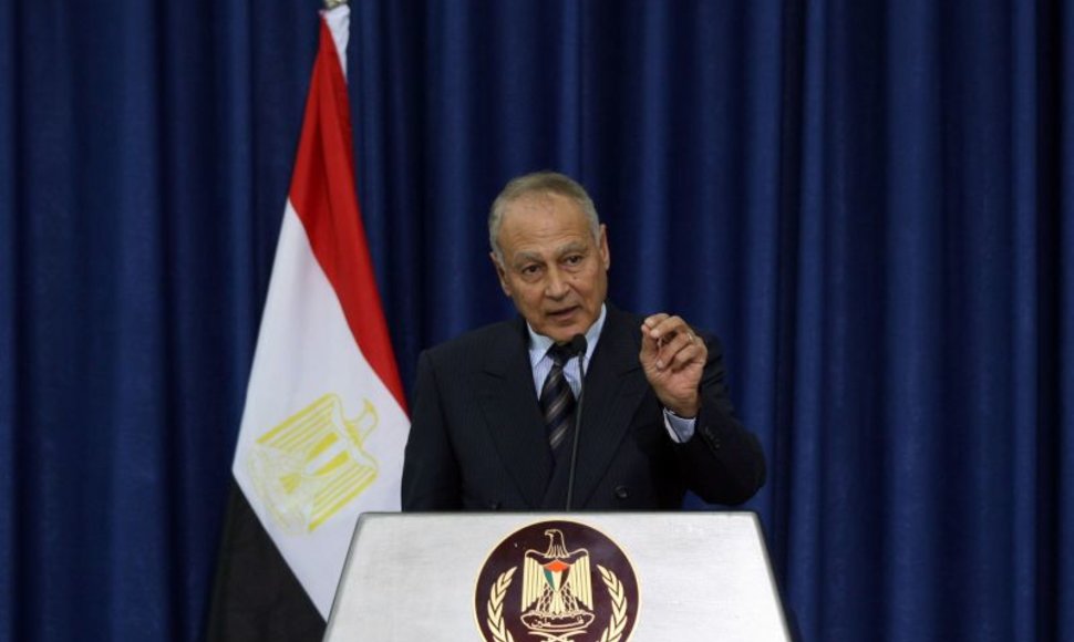 Egipto užsienio reikalų ministras Ahmedas Abul Gheitas