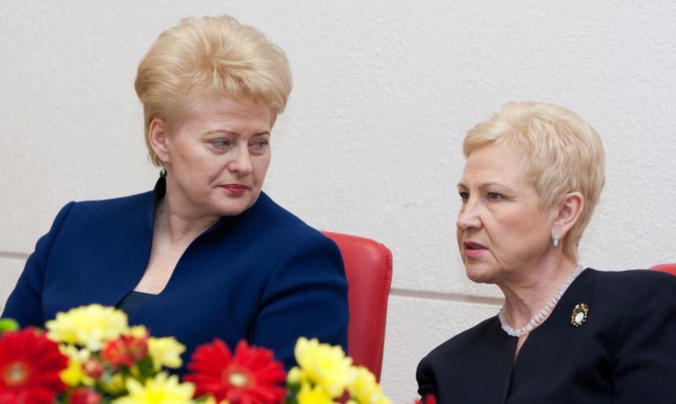 Dalia Grybauskaitė ir Irena Degutienė