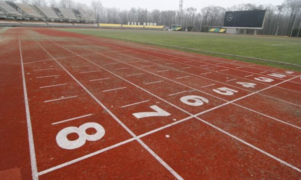 Po rekonstrukcijos stadiono bėgimo takelis turėtų sužibti trispalvės - geltona, žalia ir raudona - spalvomis. 