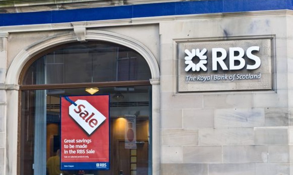 „Royal Bank of Scotland“ per metus prarado 41 mlrd. JAV dolerių.