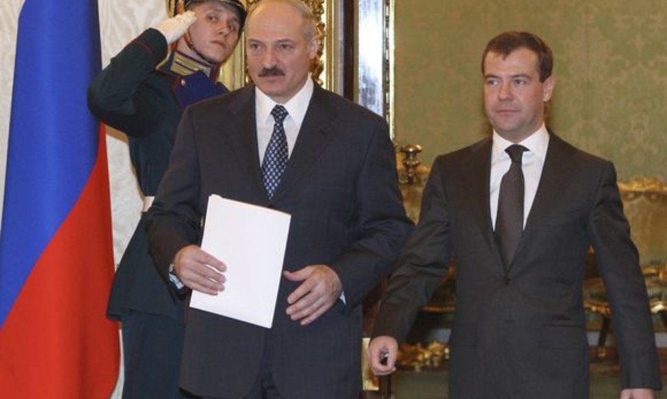 A.Lukašenka ir D.Medvedevas