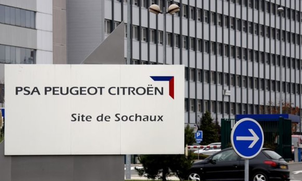 „Peugeot Citroen“ gamykla Prancūzijoje.