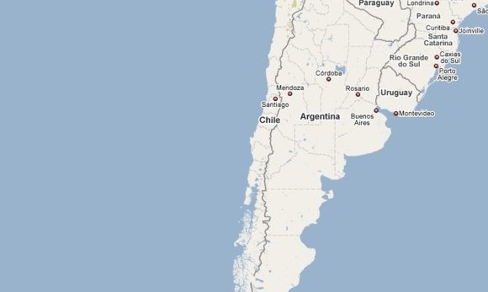 Sraigtasparnis sudužo Čilės pietuose.