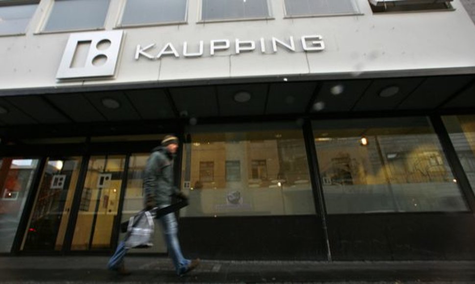 „Kaupthing“ – vienas iš trijų bankų, kurie dalinsis Vyriausybės skirtus 1,5 mlrd. eurų.