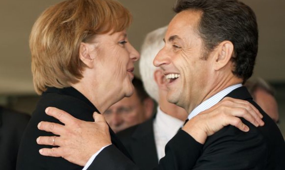 Angela Merkel ir Nicolas Sarkozy