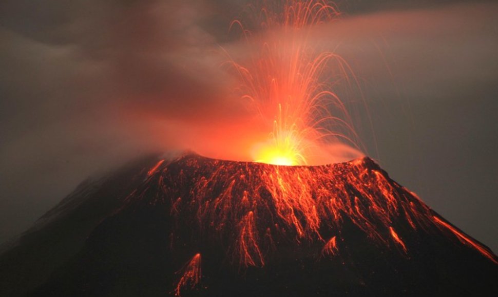 Tungurahua ugnikalnis Ekvadore