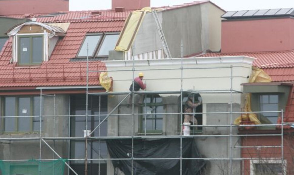 Prognozuojama, kad kitąmet darbo statybose dar labiau mažės.