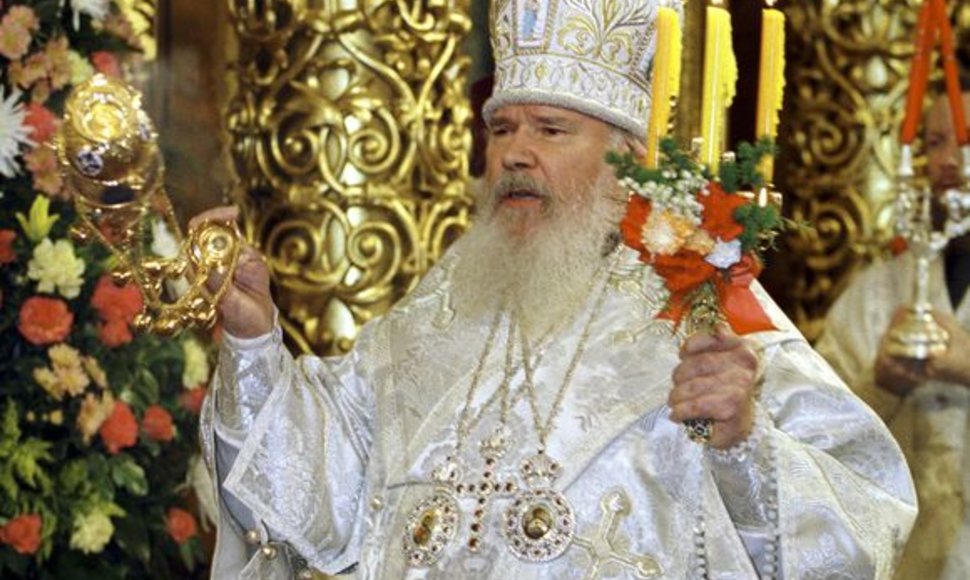 Rusijos ortodoksų bažnyčios vadovas Alexiy II 