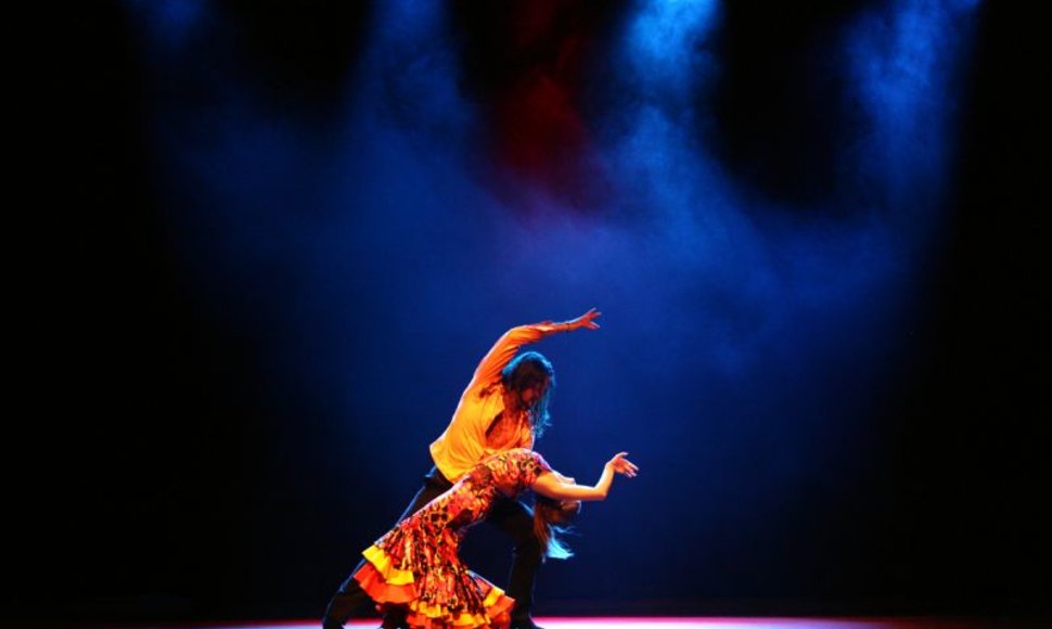 Spektaklio „Flamenko aitros galia“ akimirka