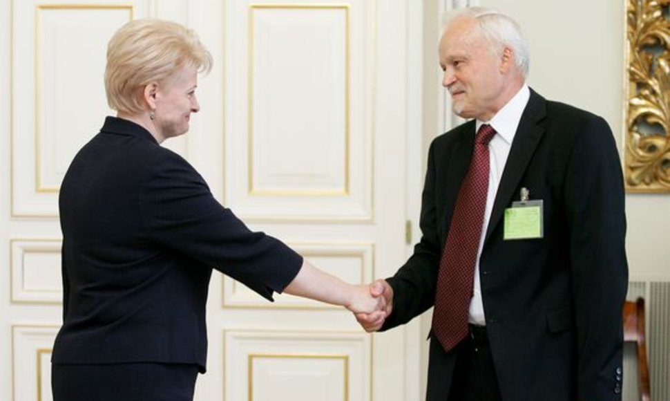 Dalia Grybauskaitė ir Lietuvos Aukščiausiojo Teismo pirmininkas Vytautas Greičius