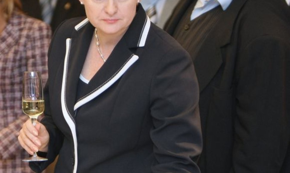 Dalia Grybauskaitė ir jos rinkimų štabo vadovas Vitas Vasiliauskas