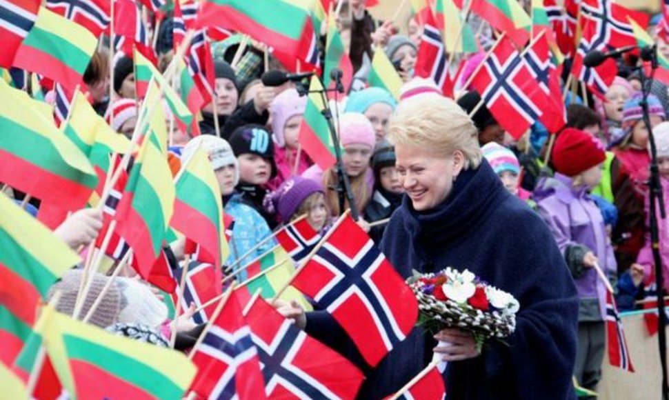Dalia Grybauskaitė lankosi Norvegijoje