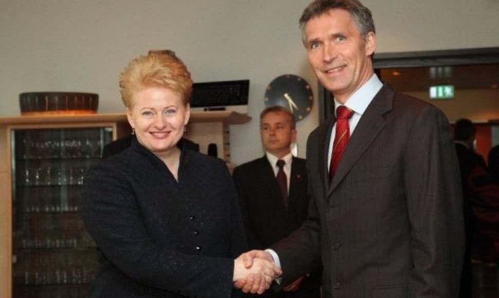 Prezidentė Dalia Grybauskaitė ir Norvegijos ministru pirmininku Jensas Stoltenbergas